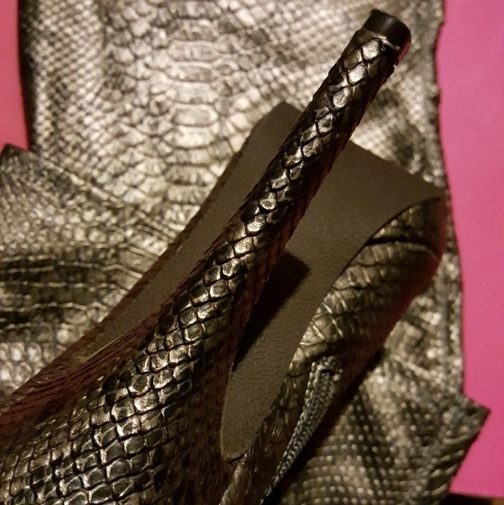Rhiannon Pewter Thigh-High Boots